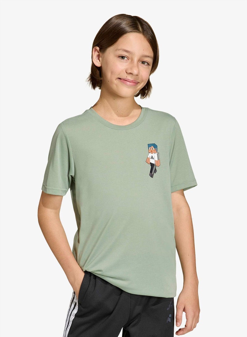 Adidas Youth Minecraft Training T-Shirt - Image 1